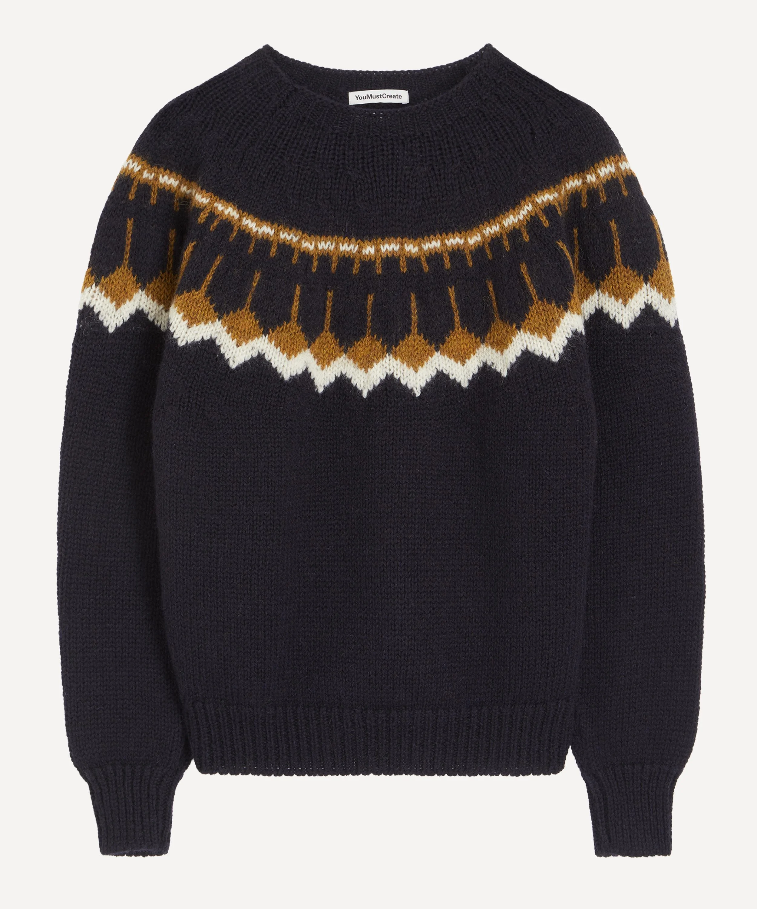 Jeepster Knitted Fair Isle Jumper - 1