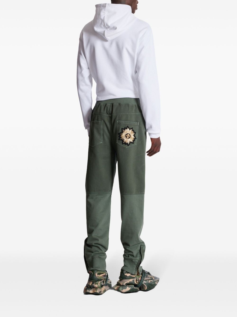 jersey-panelled jeans - 4