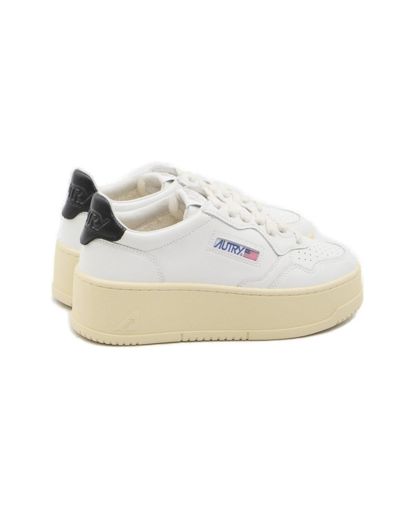 Medalist Logo Embroidered Platform Sneakers - 2