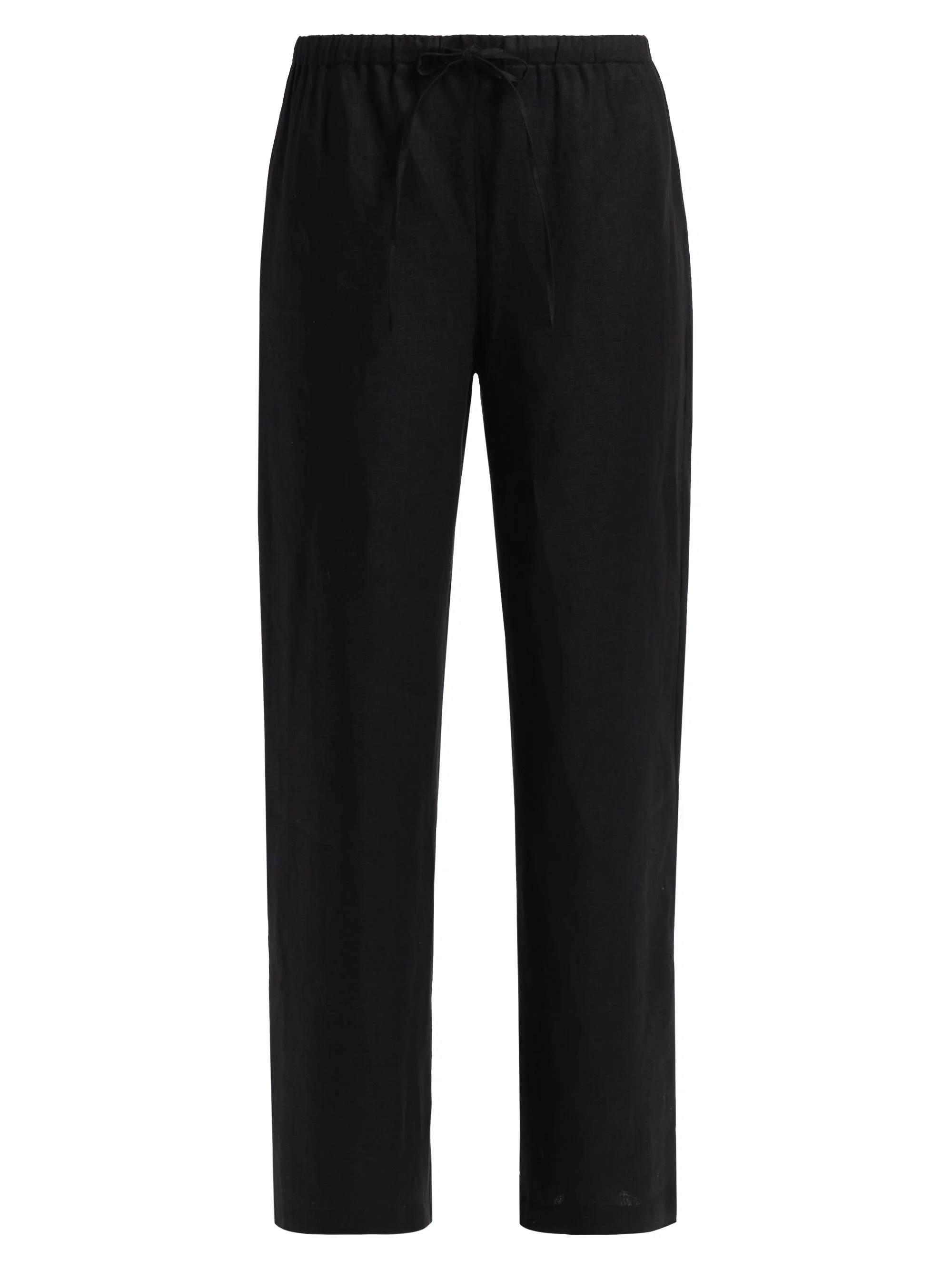 Women's Olina Linen Pants - Black - 1