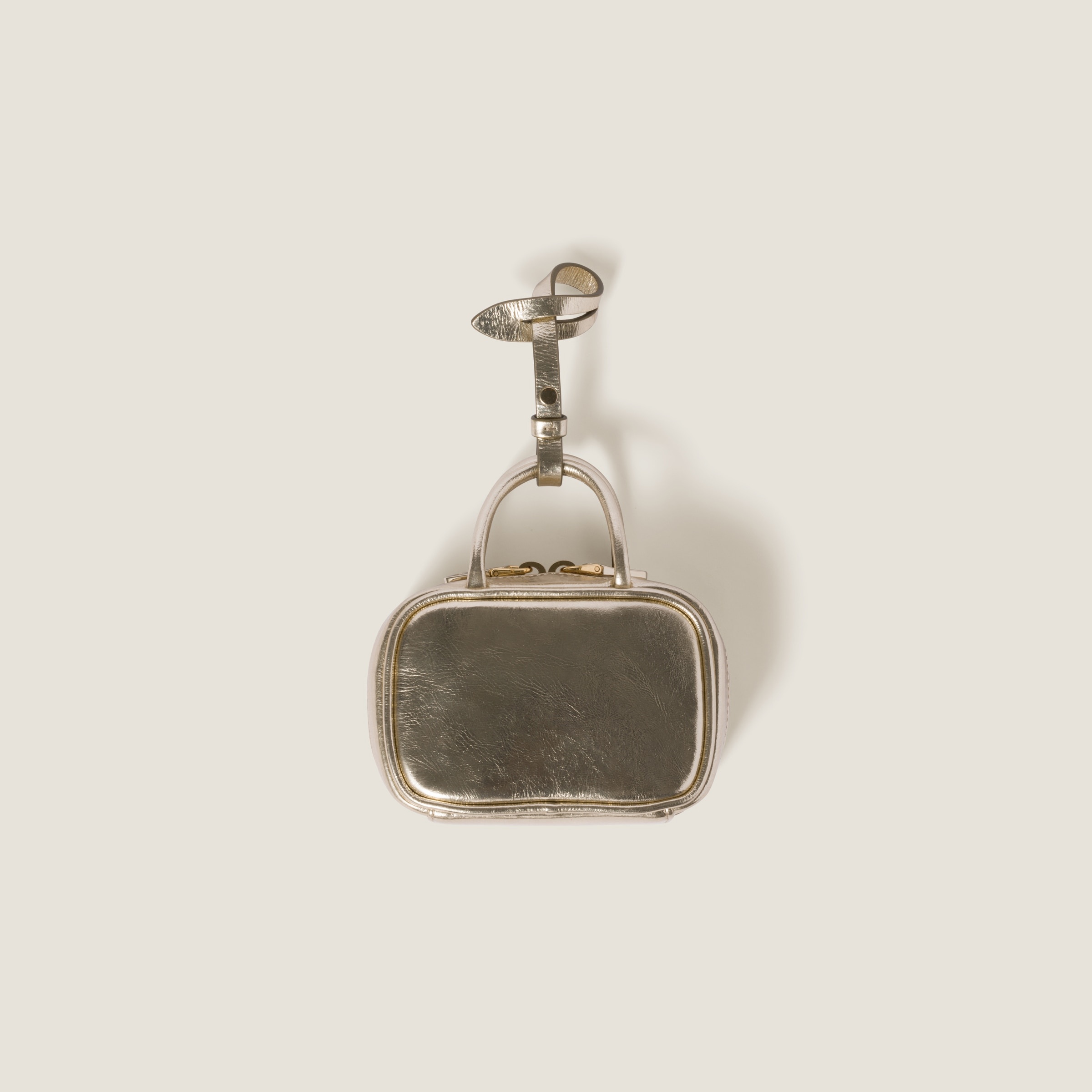 Beau laminated leather micro bag - 3