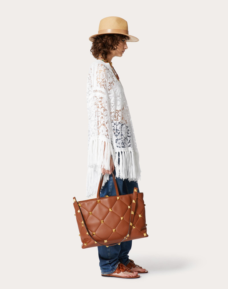 Valentino COTTON AND HEAVY LACE PONCHO outlook