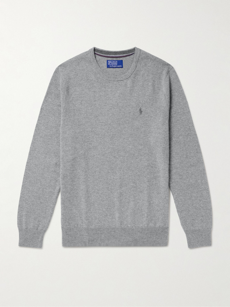 Logo-Embroidered Wool Sweater 1