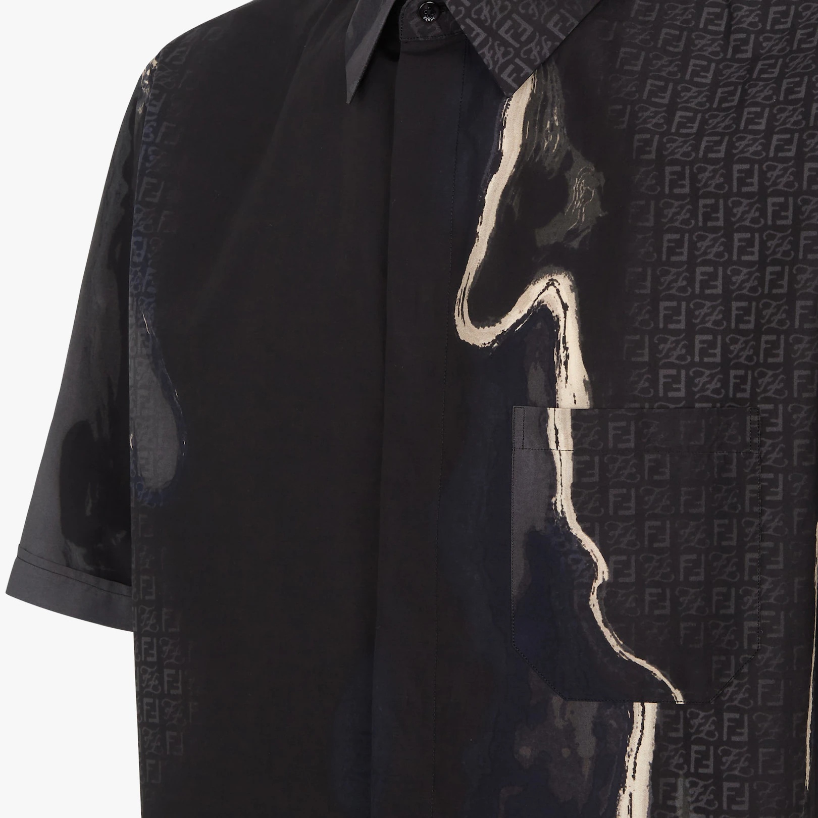 Black cotton shirt - 3