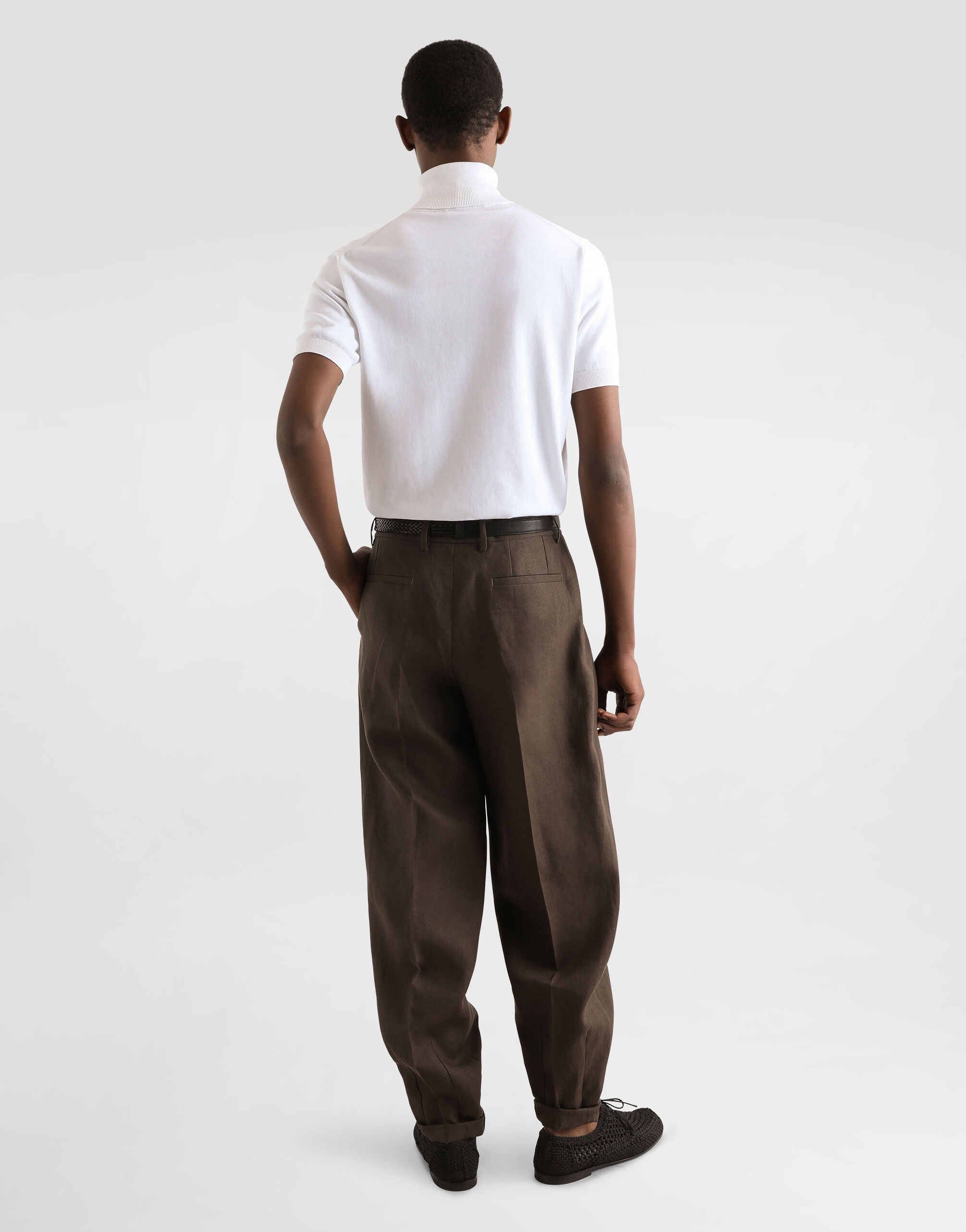 Linen fabric pants - 3