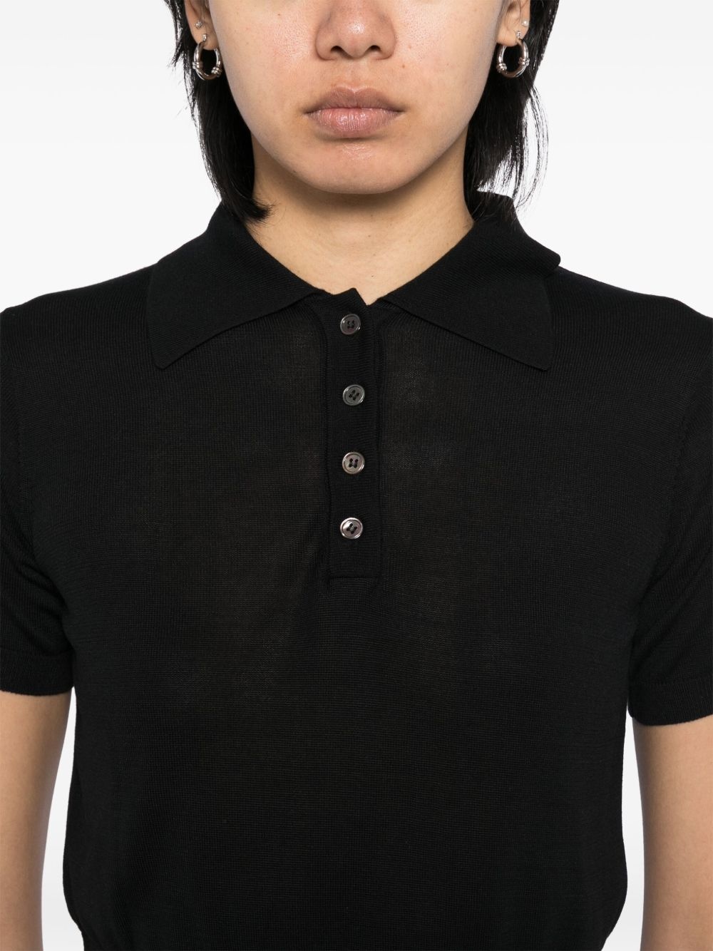 cropped polo top - 5