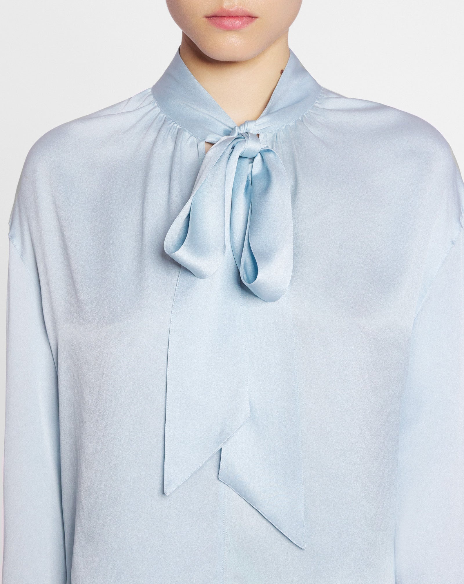 ASCOT COLLAR BLOUSE - 5