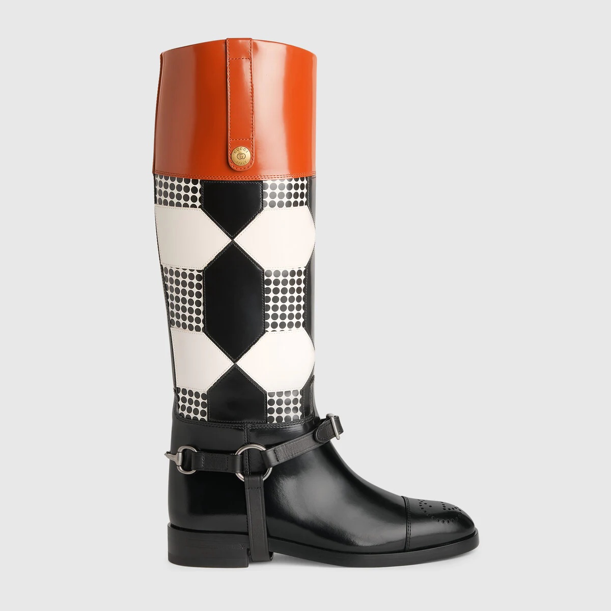 Knee-high optical print boot - 1