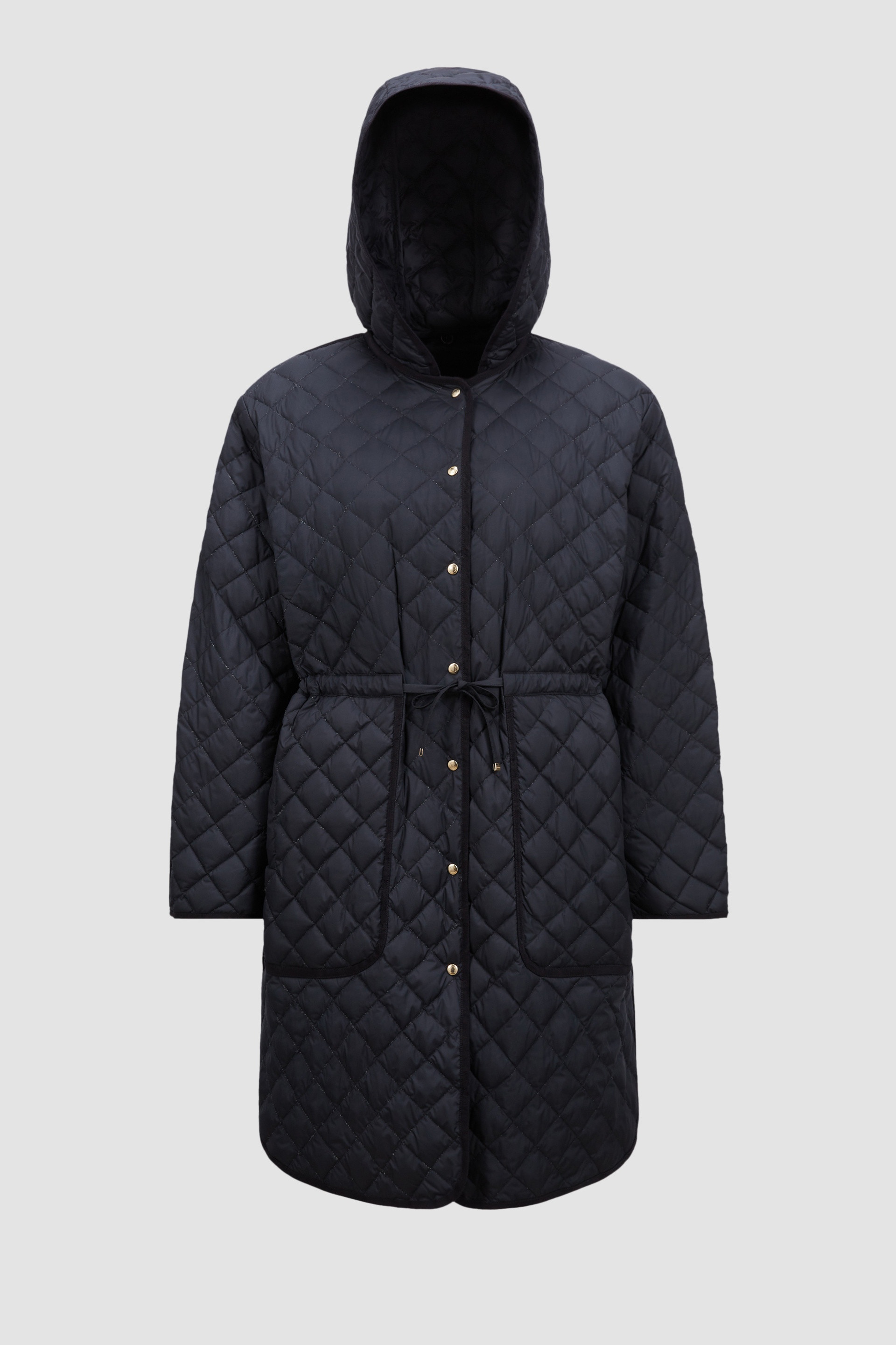 Etelan Hooded Diamond-Quilted Long Down Jacket - 1
