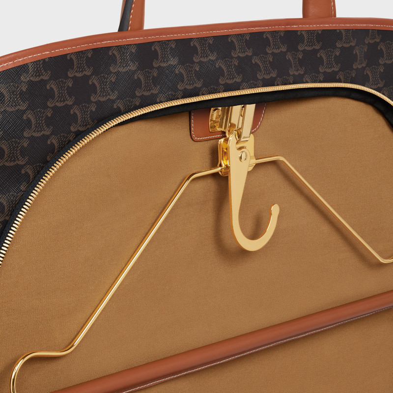 Garment Bag in Triomphe Canvas and Calfskin 4