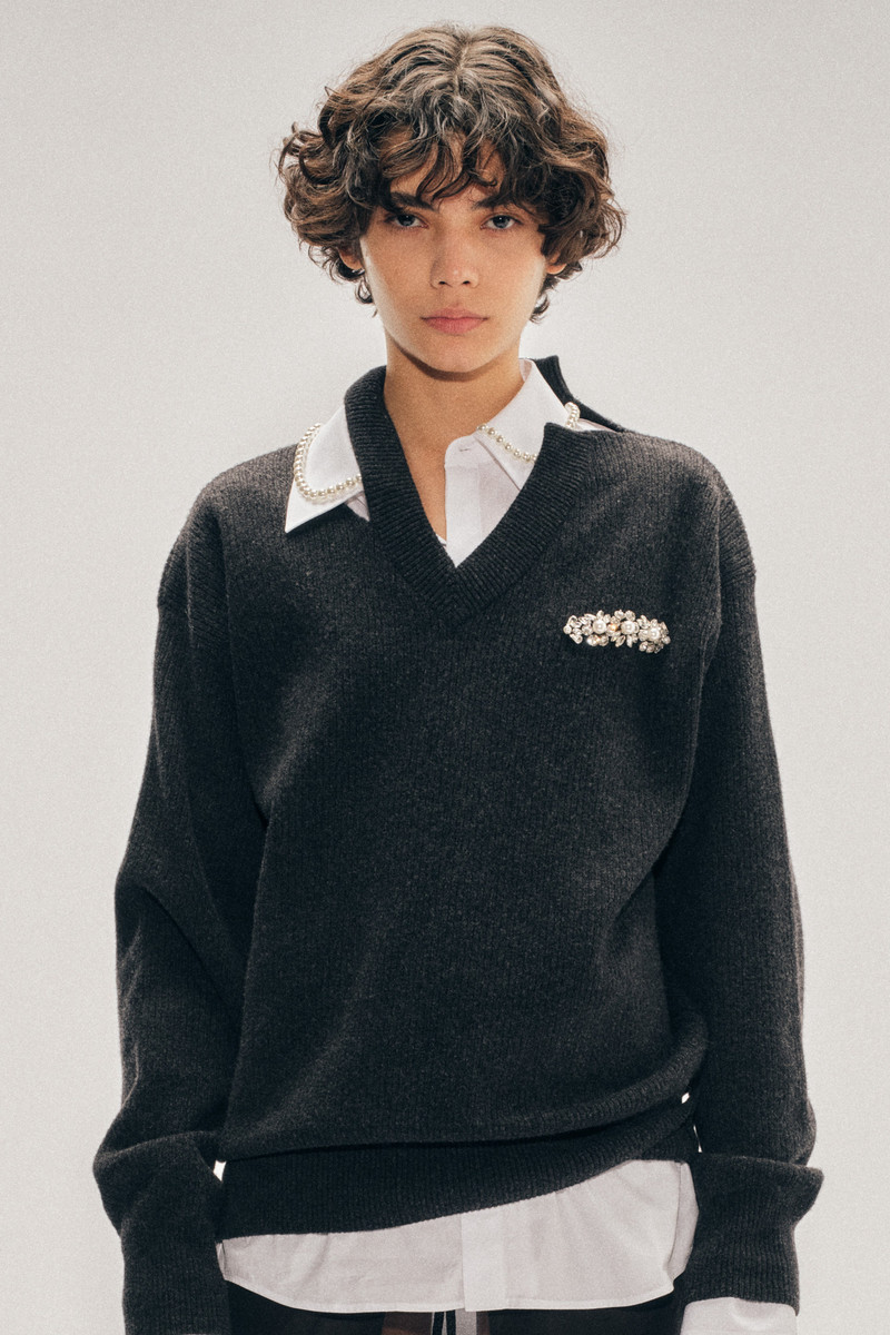 Embellished Merino Seam Bite Jumper 5