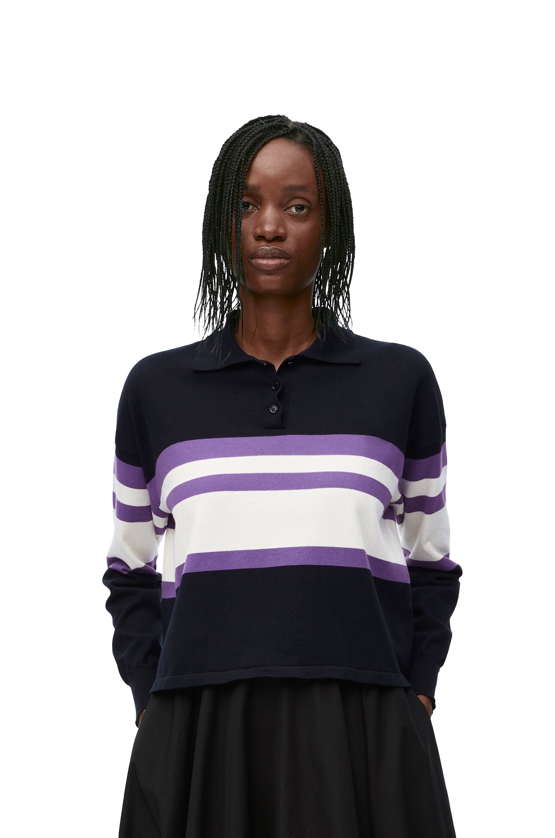 Polo sweater in cotton - 3