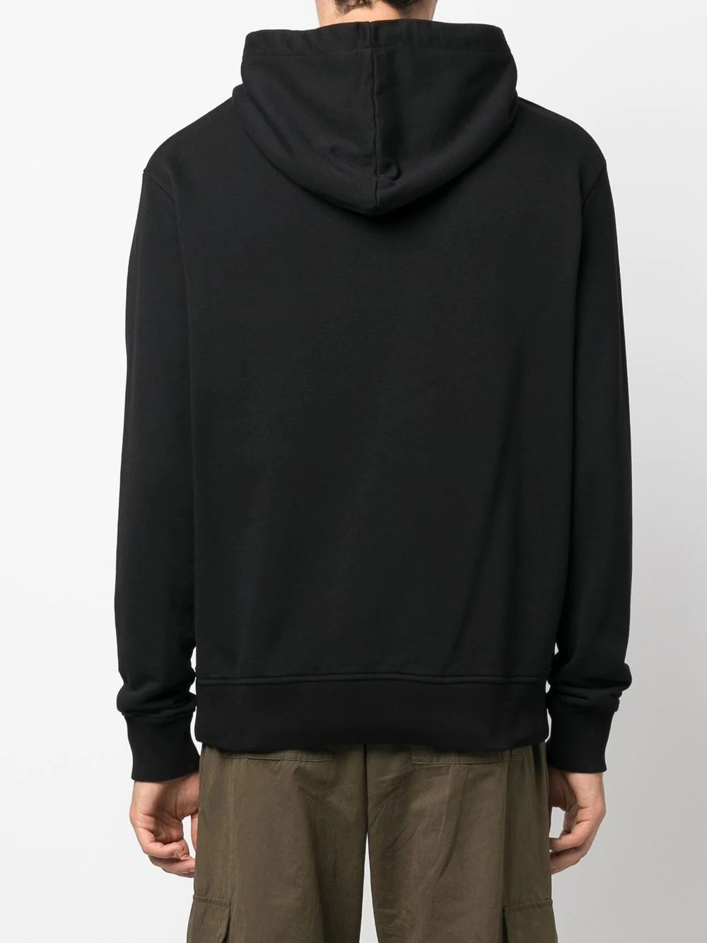 logo-embroidered drawstring hoodie - 4