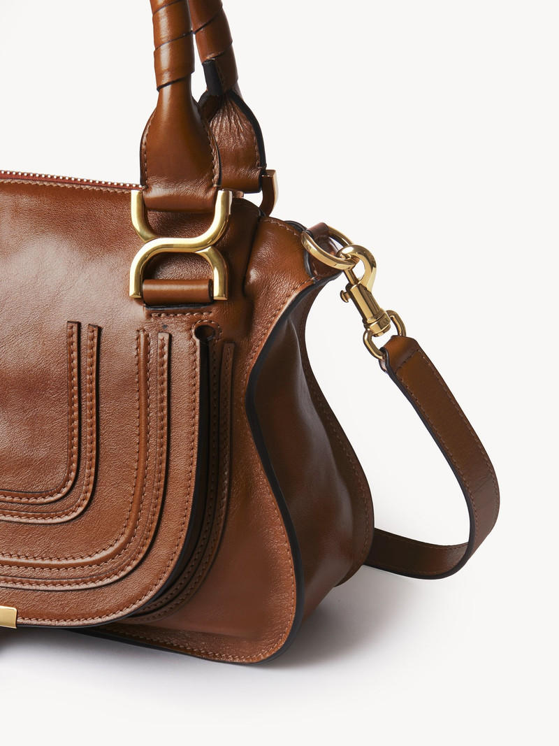 Chloé SMALL MARCIE BAG IN SHINY LEATHER outlook