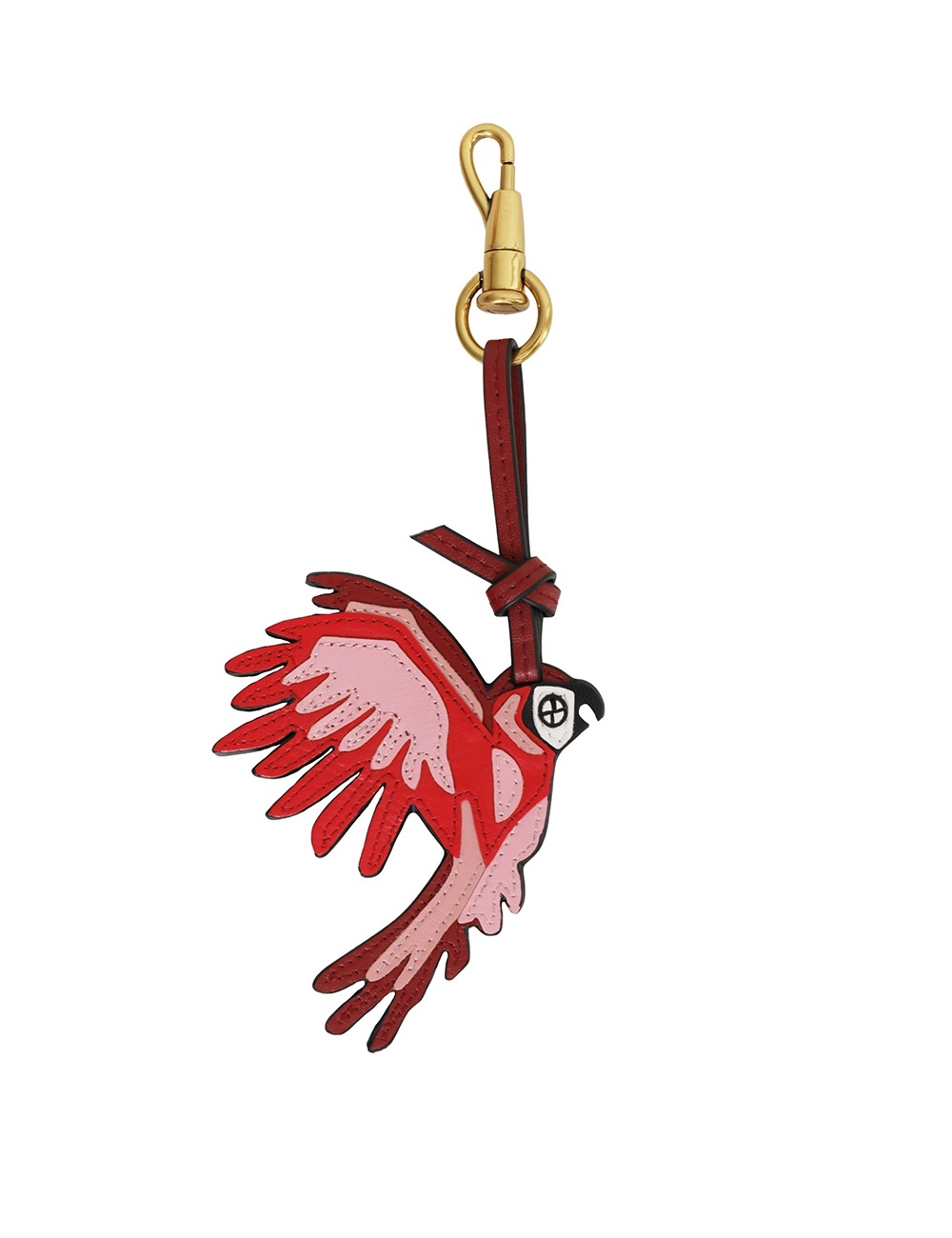 LEATHER PARROT KEYCHARM - 1