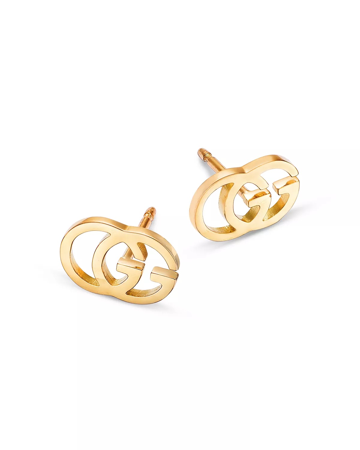 Gucci 18K Yellow Gold Running G Stud Earrings - 3