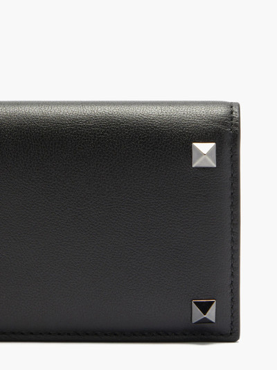 Valentino Rockstud leather bi-fold cardholder outlook