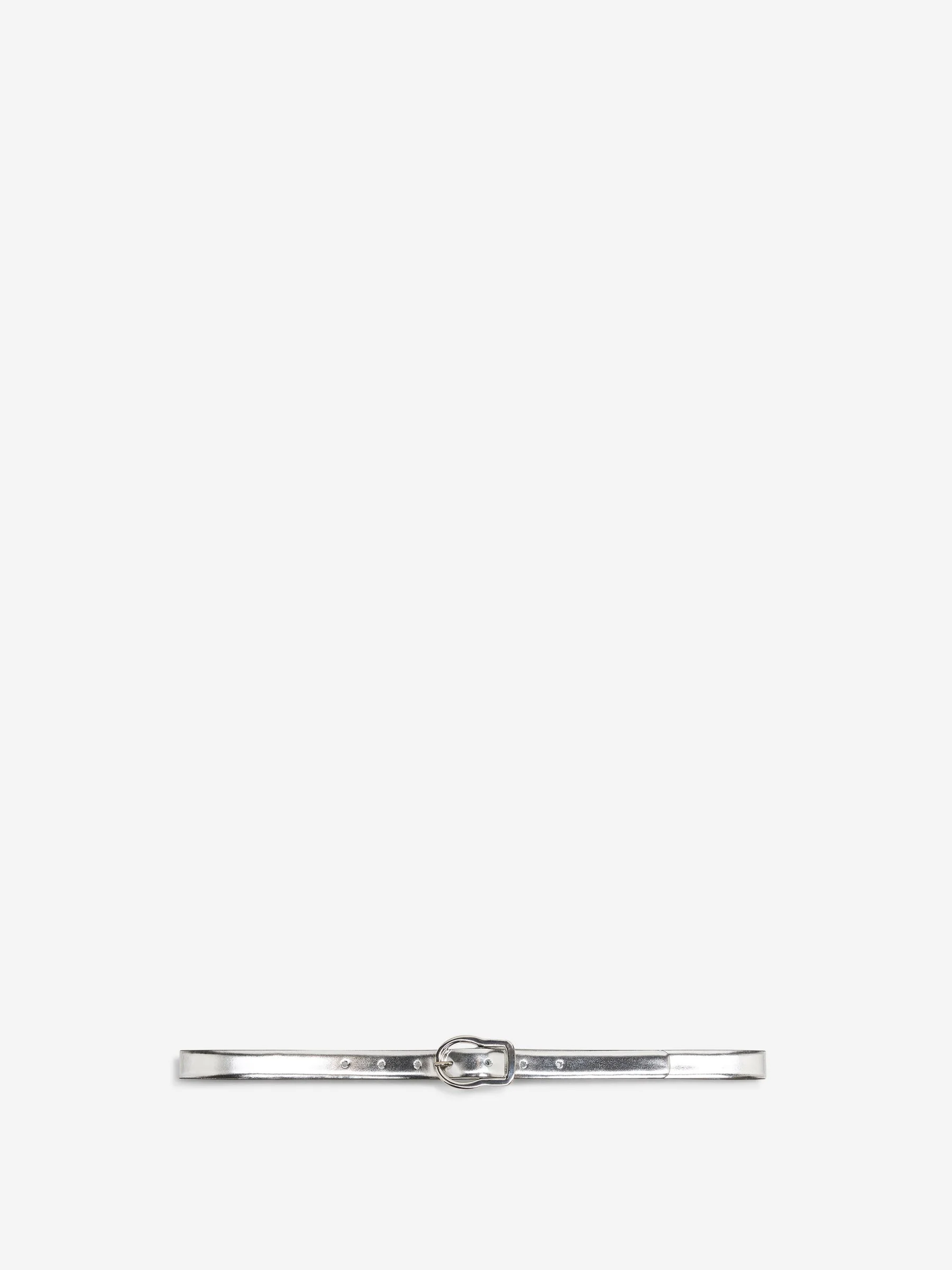 METALLIC LEATHER BELT - 1