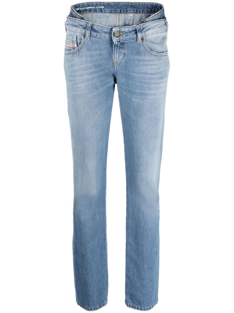 straight-leg low-rise jeans 1