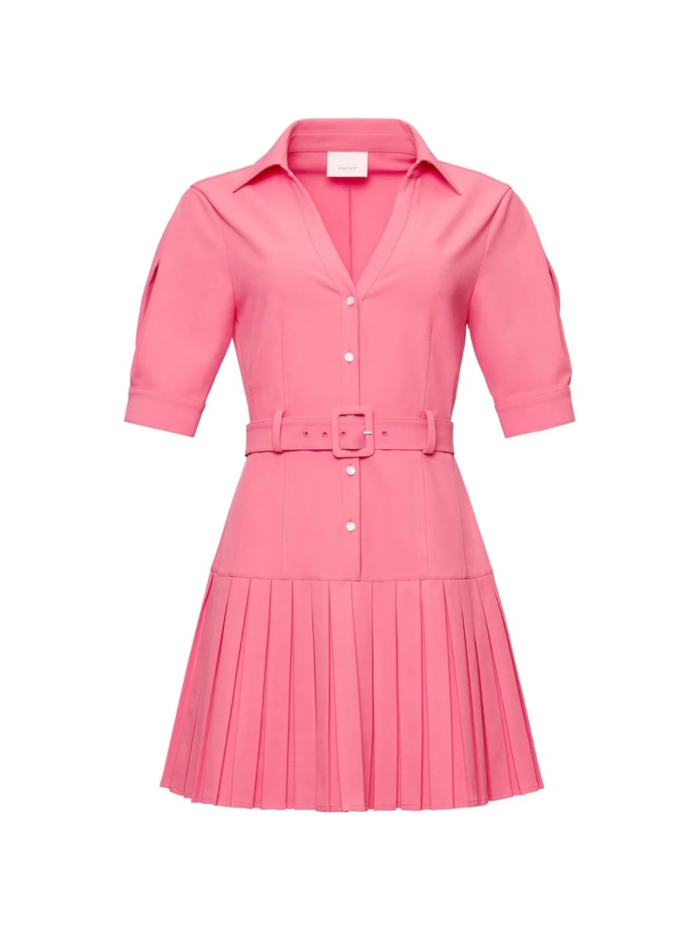 Moriah pleated belted mini dress - 1