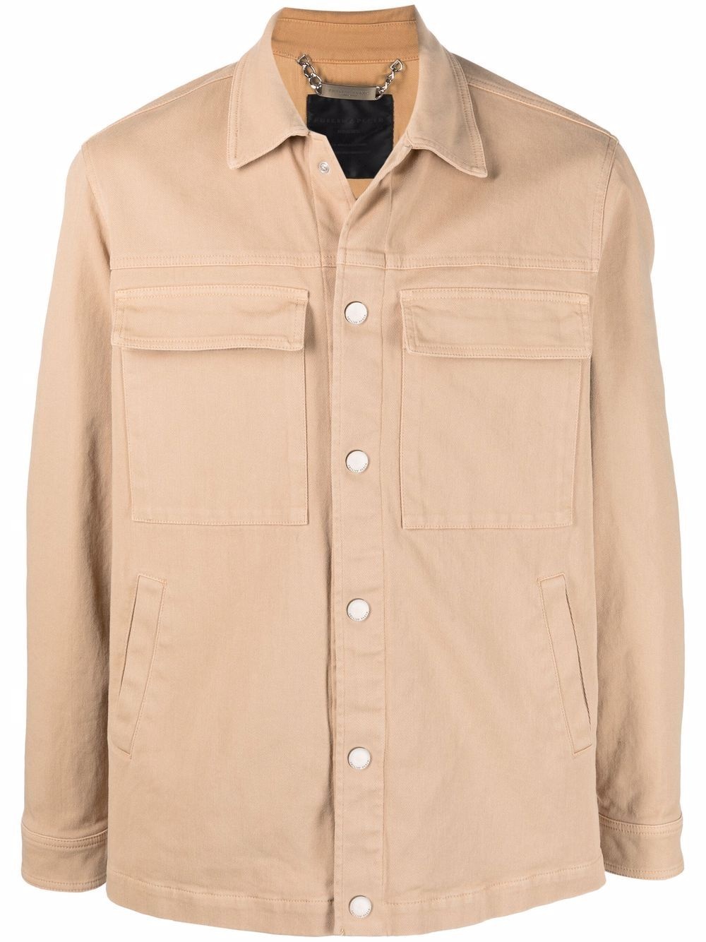 Iconic Plein chest-pocket shirt jacket - 1