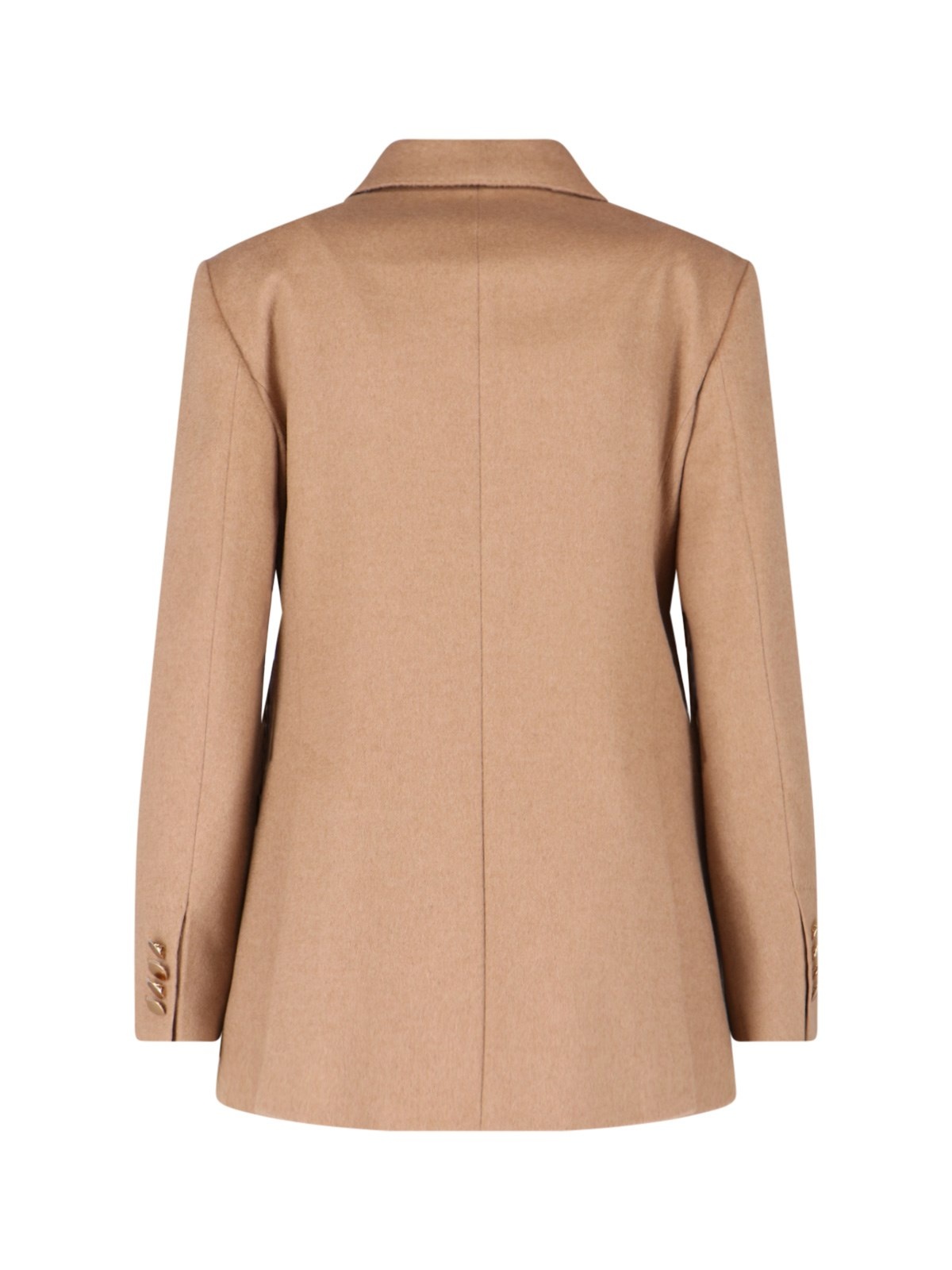 DOUBLE-BREASTED CAMEL BLAZER - 2