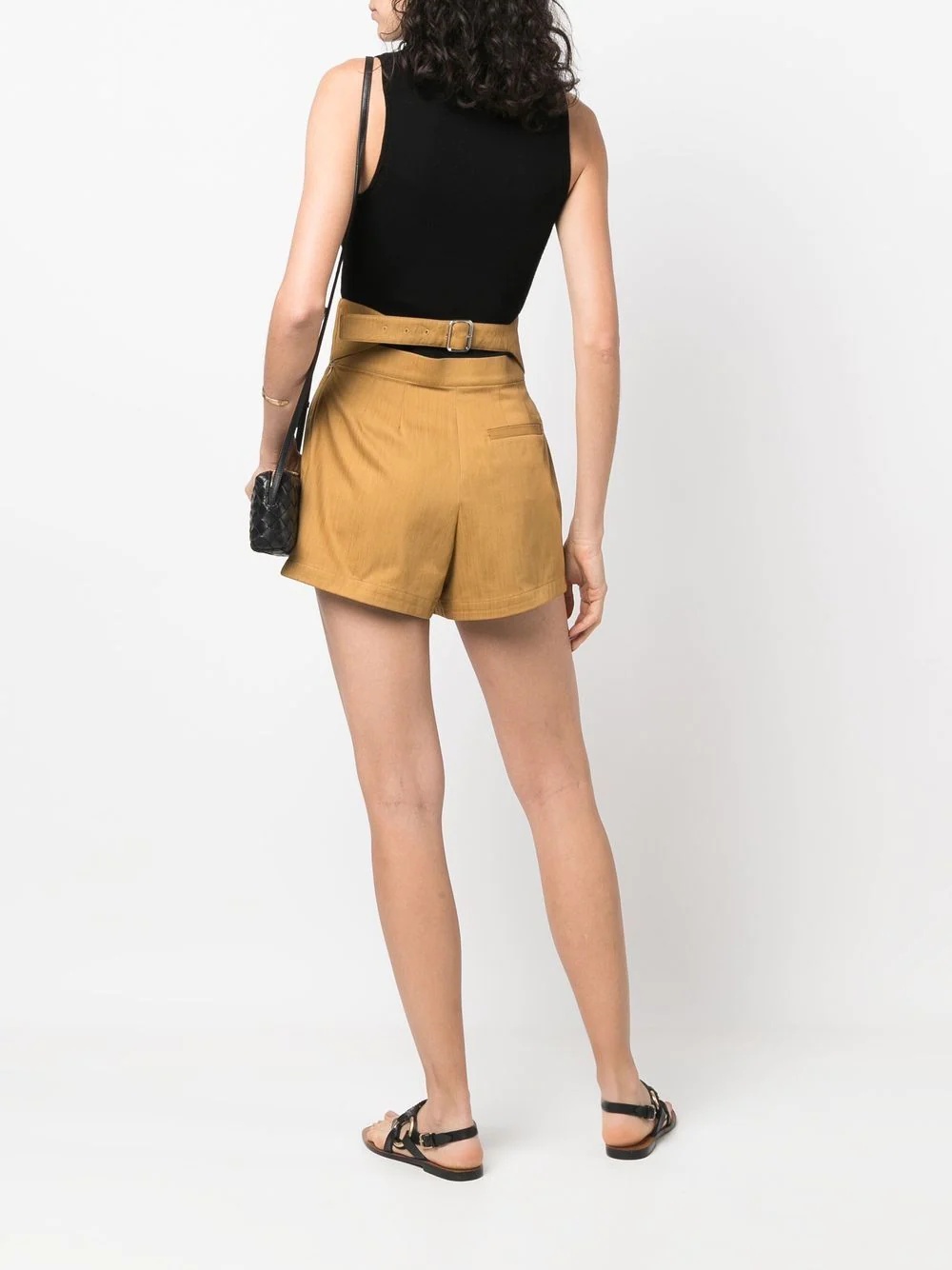 high-waisted tailored shorts - 2