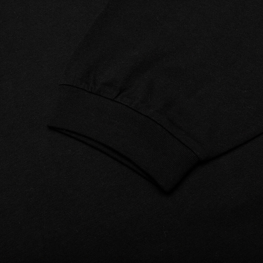 ESSENTIALS L/S TEE - JET BLACK - 5