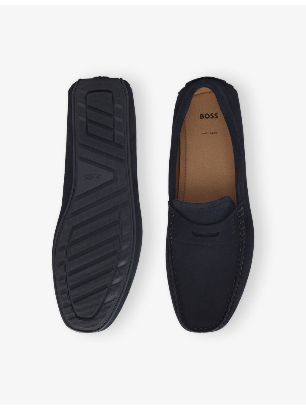 Penny-Detail Suede Loafers - 2