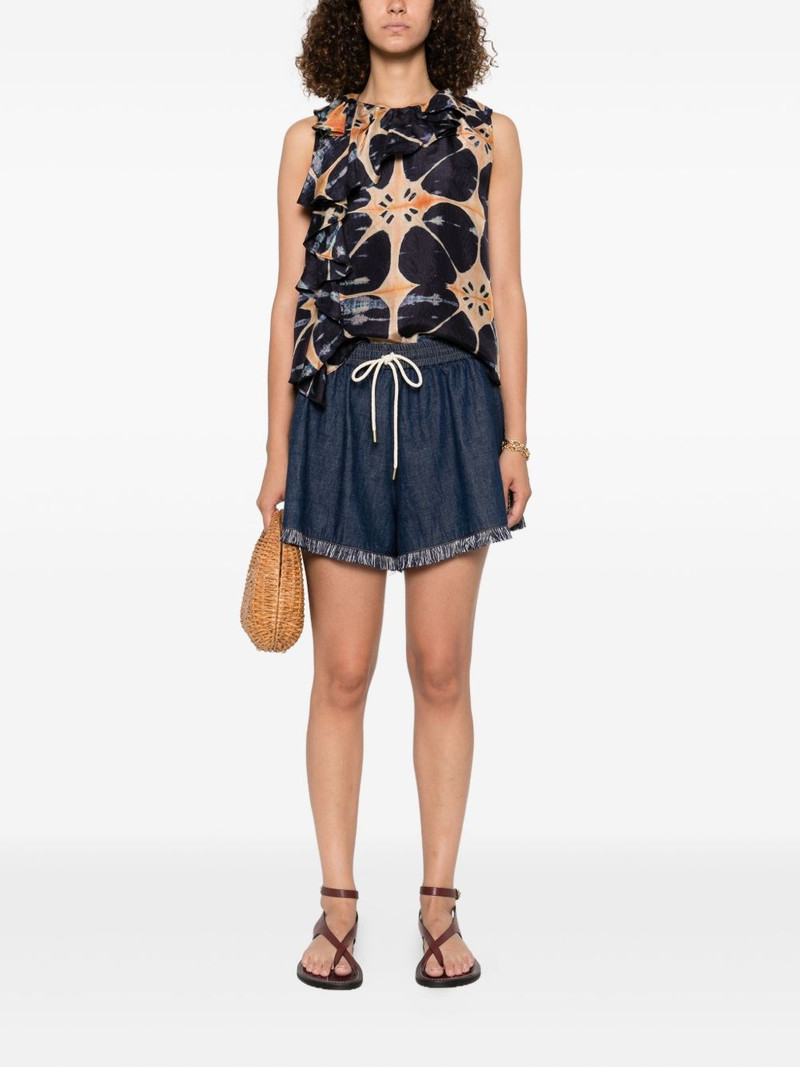 ULLA JOHNSON floral-print silk blouse outlook