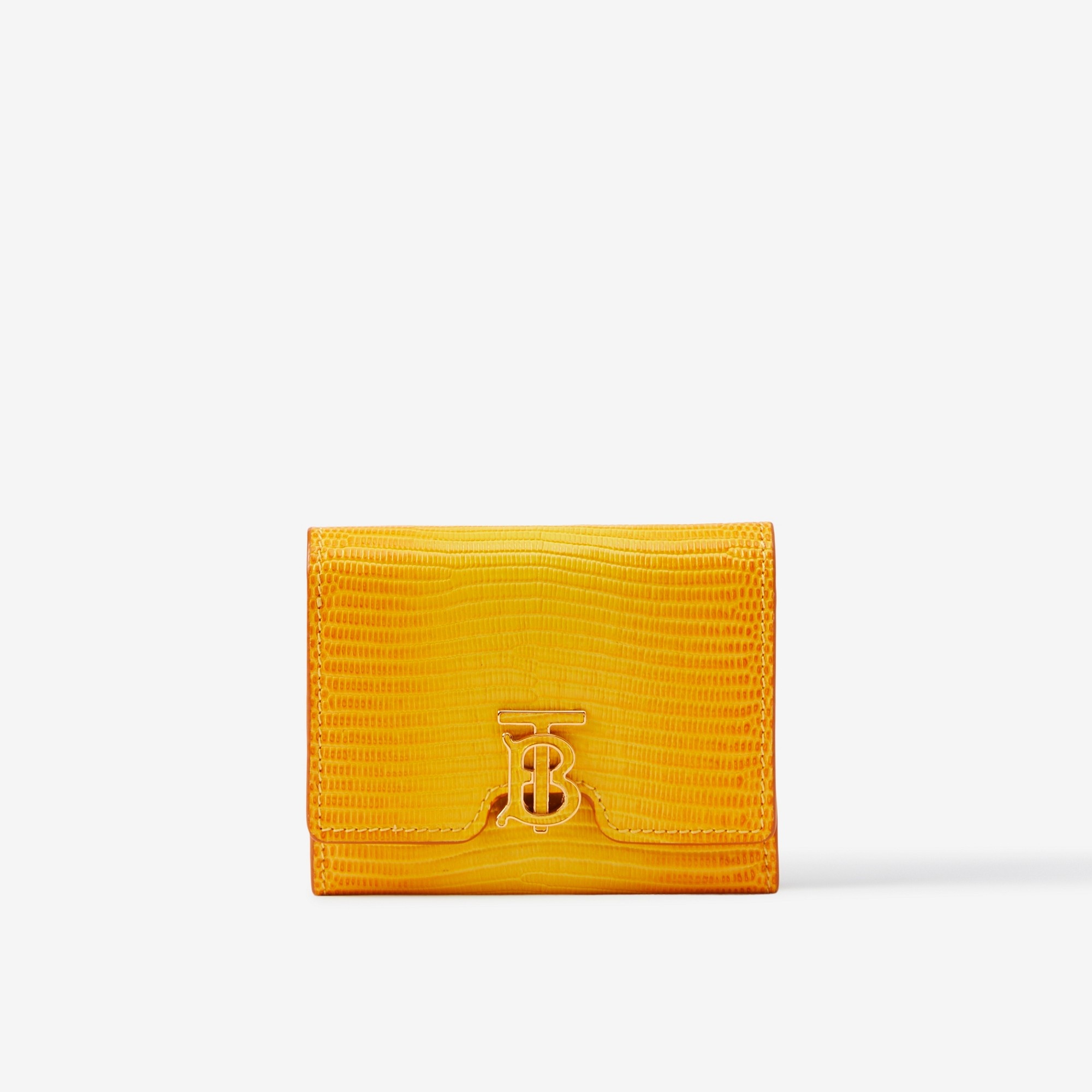 Embossed Leather TB Folding Wallet - 1