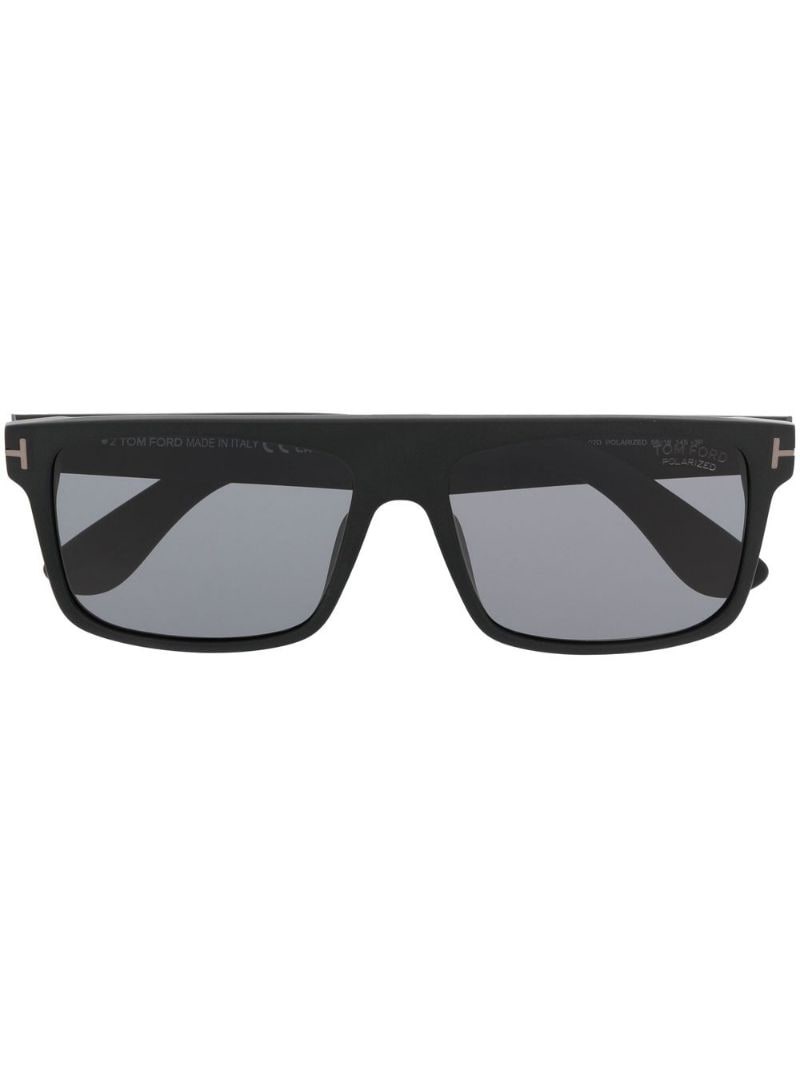 tinted straight-arm sunglasses - 1