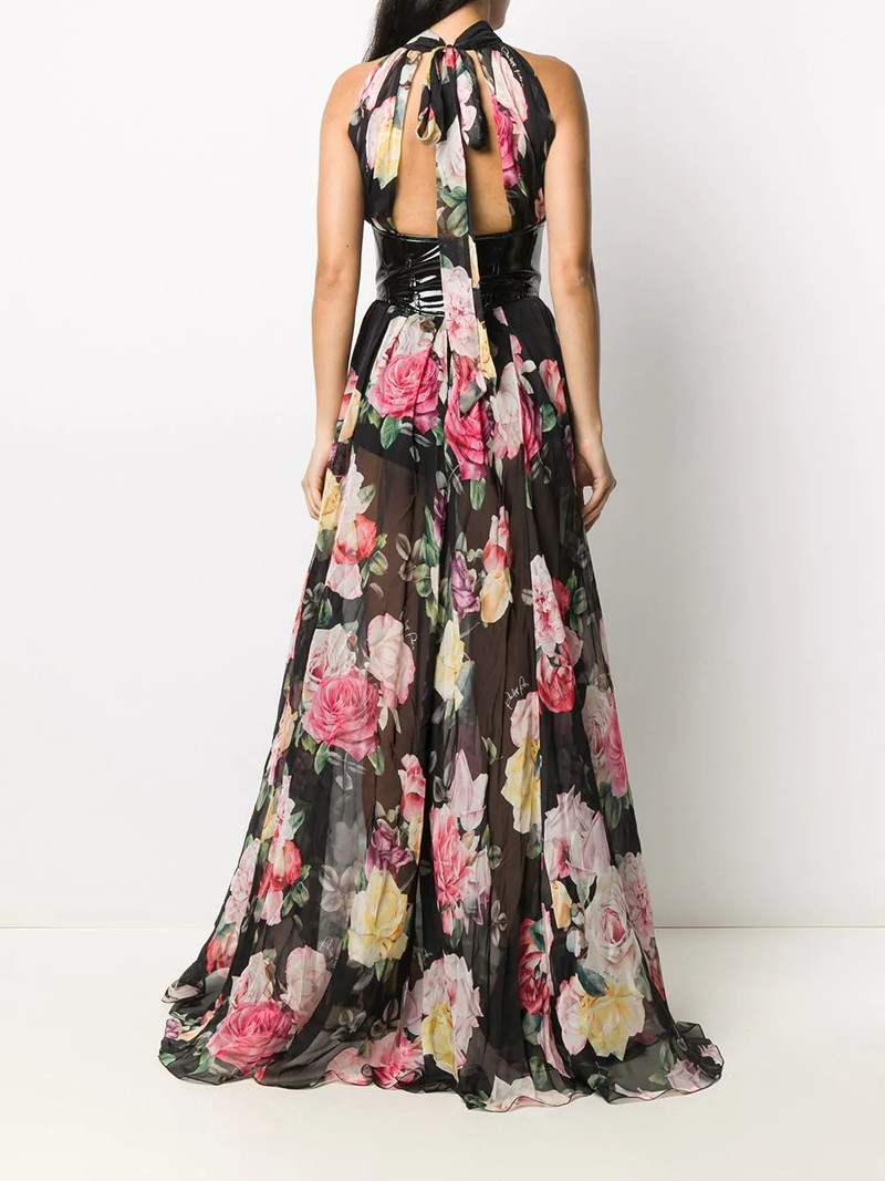 Vittoria floral print gown 4