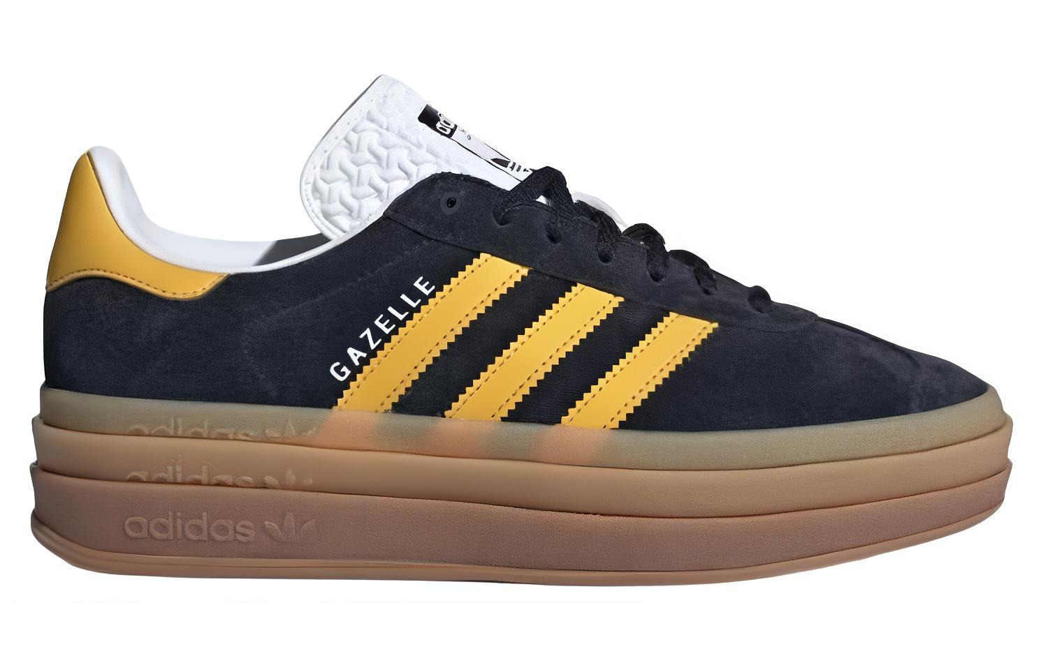 (WMNS) adidas Gazelle Bold 'Black Bold Gold' IE0422 - 2