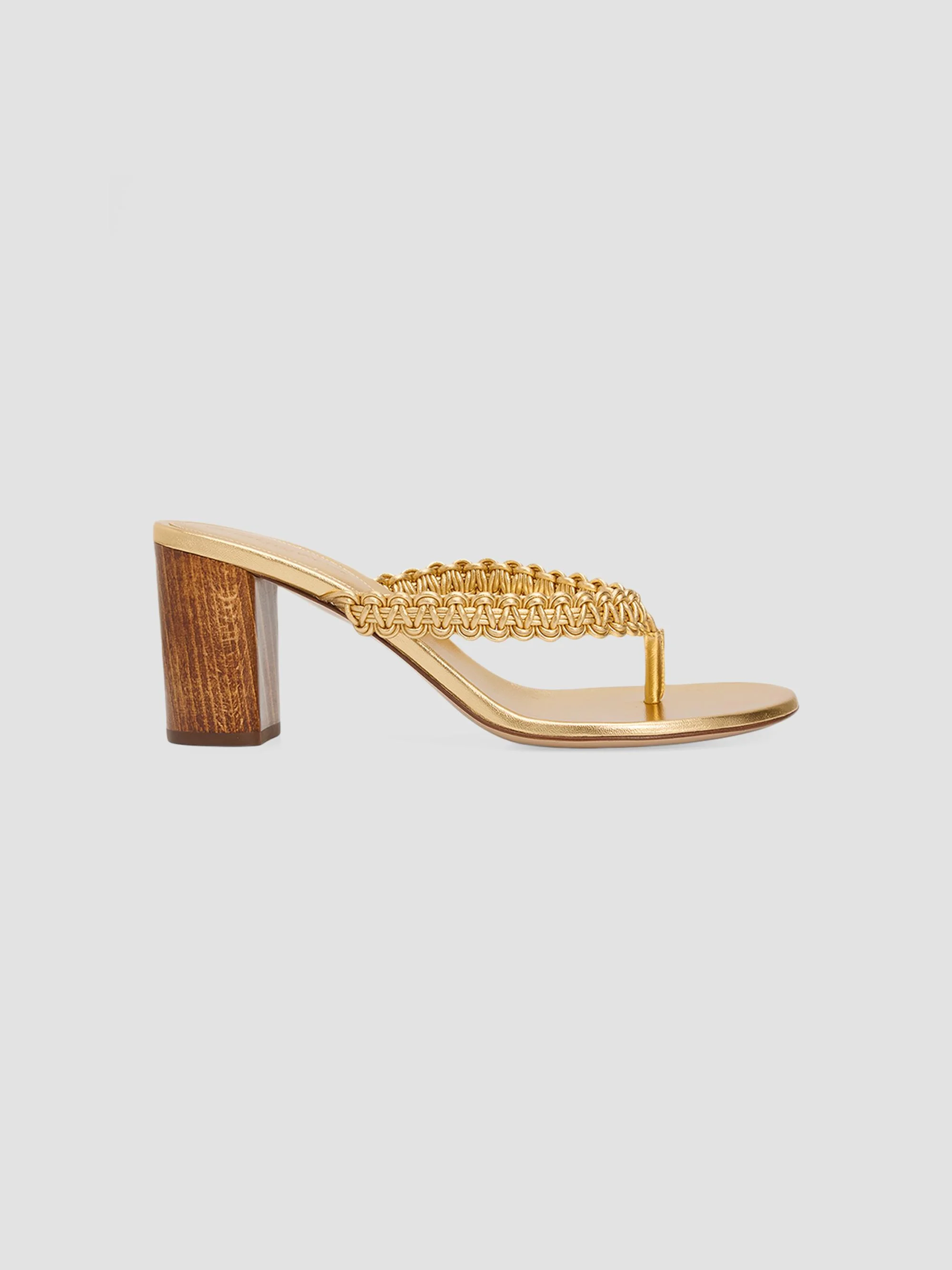 Women's Lattice 70MM Leather Heeled Sandals - Meko Mekong - 1