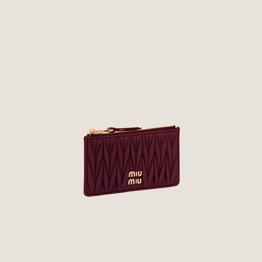 Matelassé nappa leather envelope wallet - 2