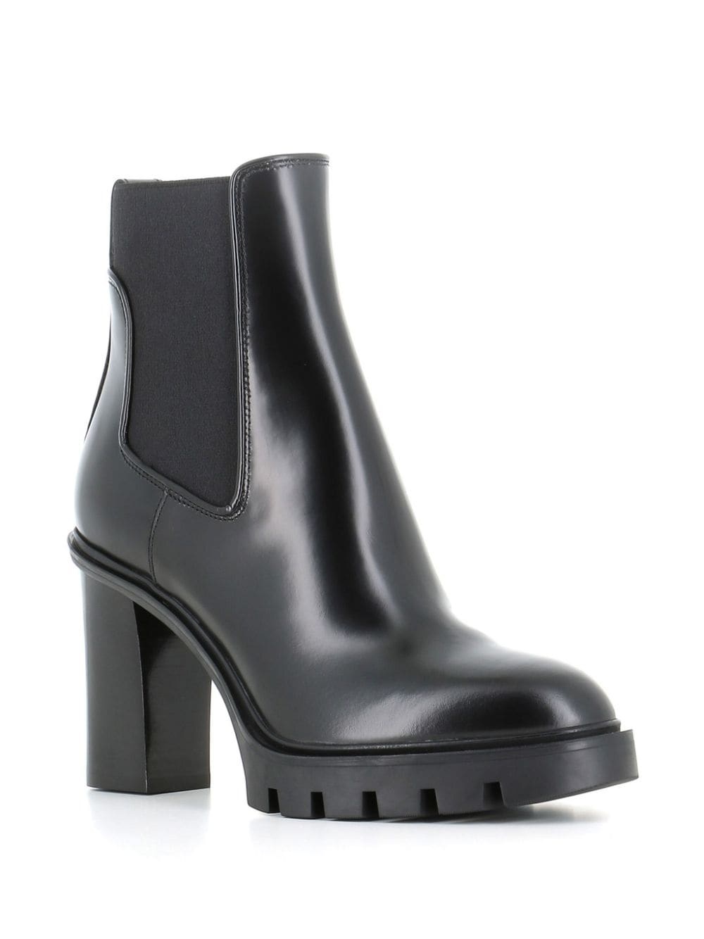 100mm leather ankle boots - 2