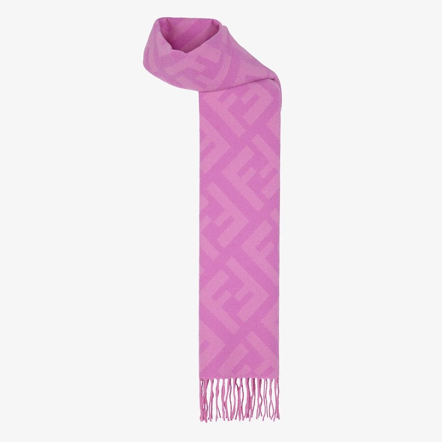 Purple cashmere scarf - 2