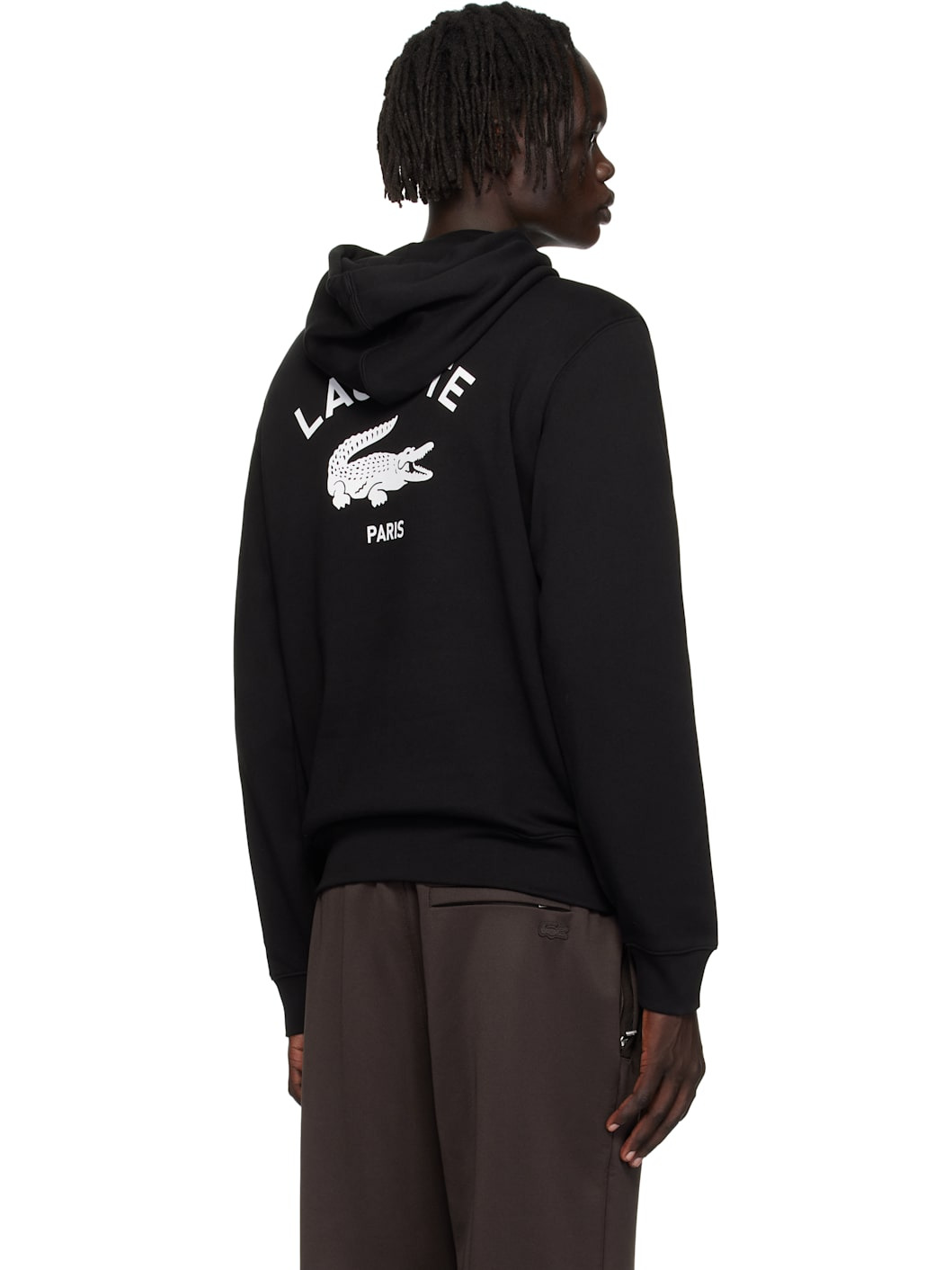 Black Print Hoodie - 3