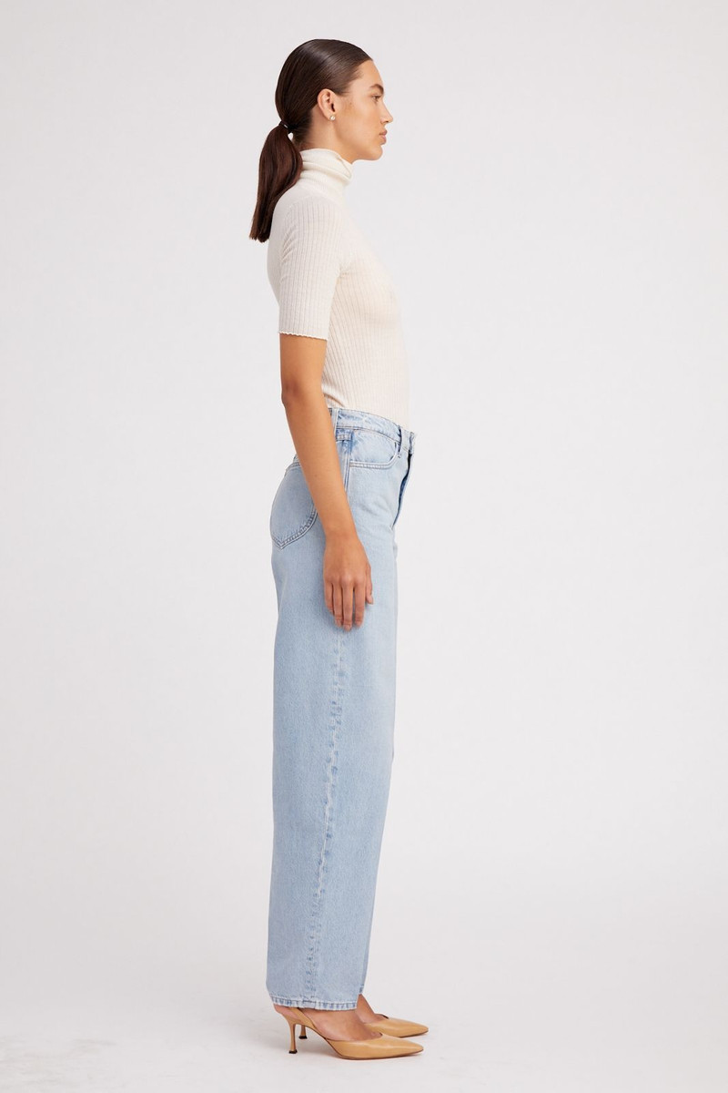 SPRWMN BIANCA WIDE LEG TAPERED DENIM outlook