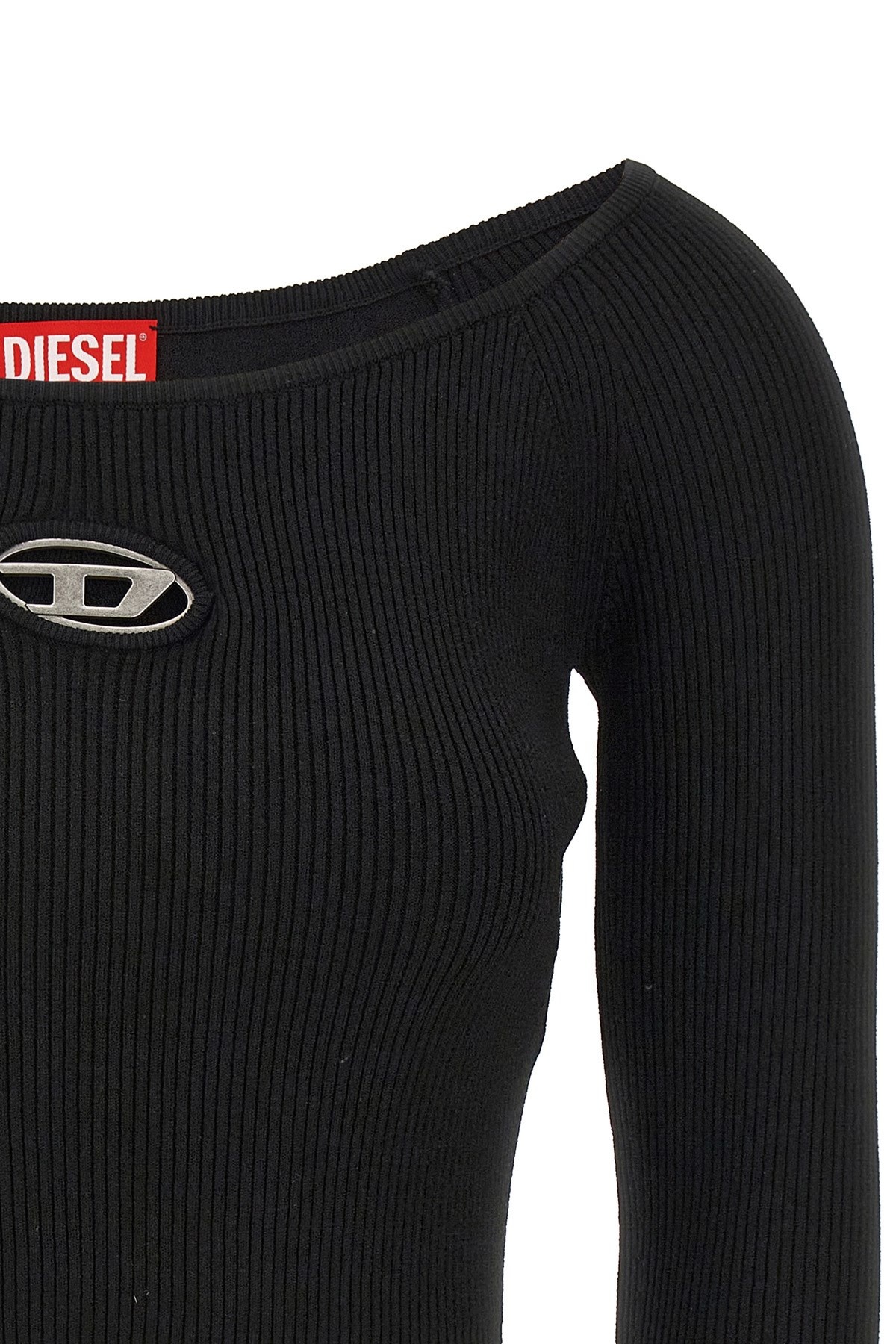 Tシャツ・カットソー DIESEL FW25 'M-Vera-Ls' cropped sweater (A141890DLAX 9XX) Diesel 'M-Vera-Ls' cropped sweater | julianfashion | REVERSIBLE