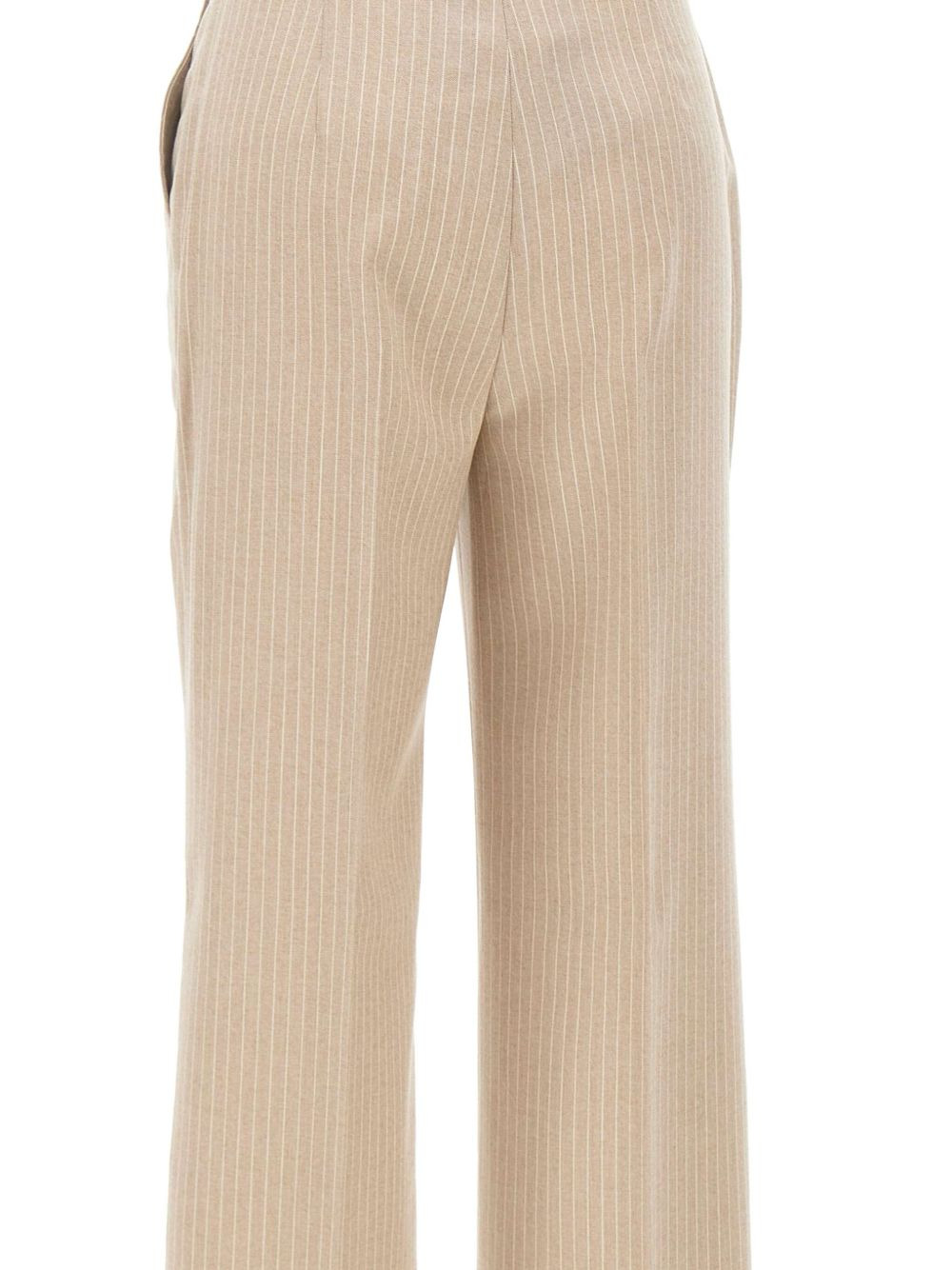 pinstripe pleated trousers - 5