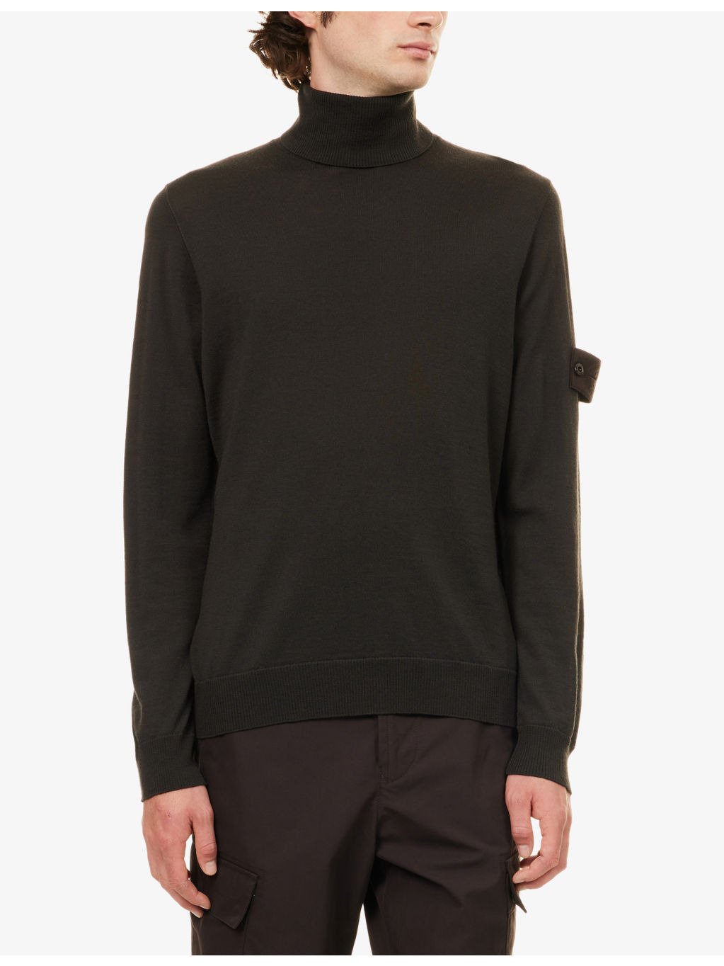 Turtel-Neck Ghost Wool Knitted Top - 3