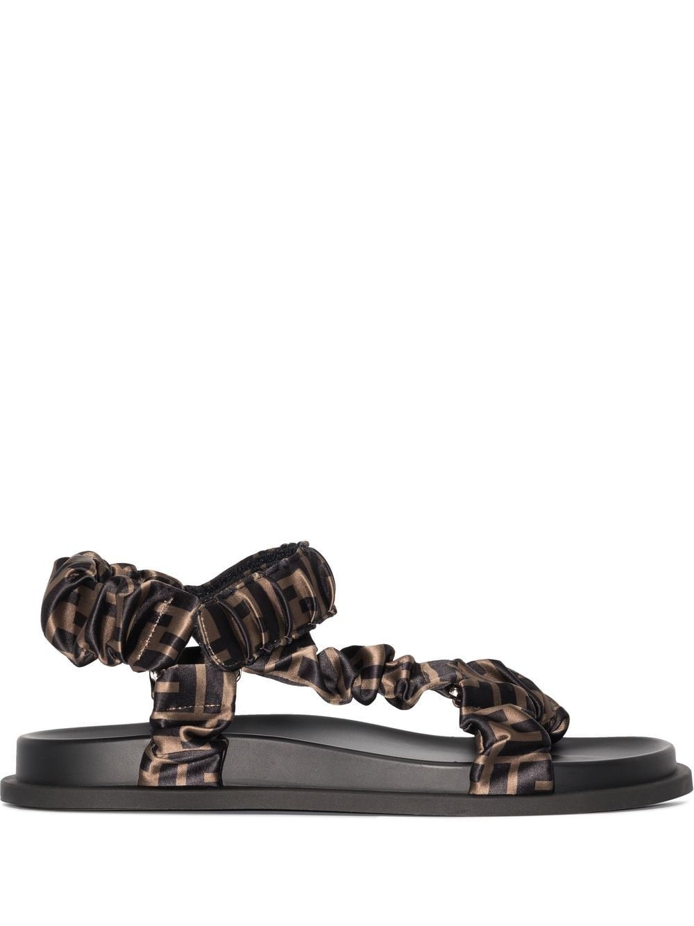 FF print flat sandals - 1