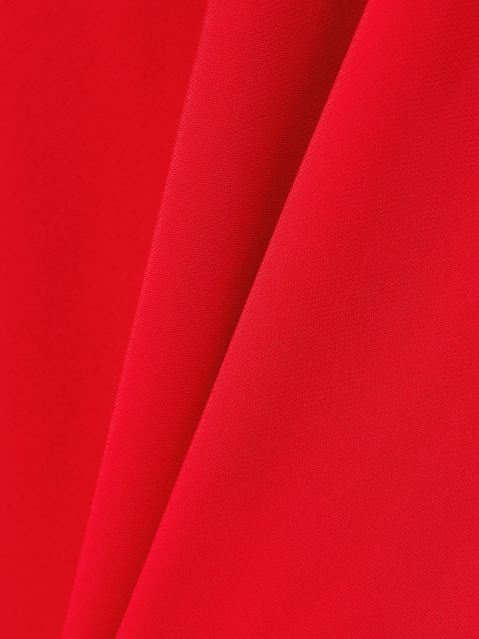 Open-back crepe gown Red - 4