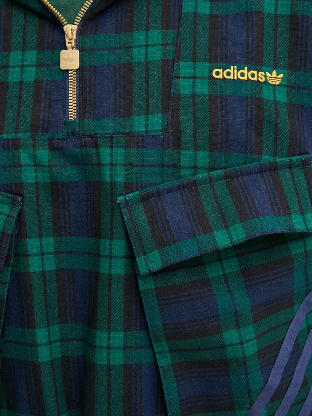 plaidpattern hooded jacket - 5