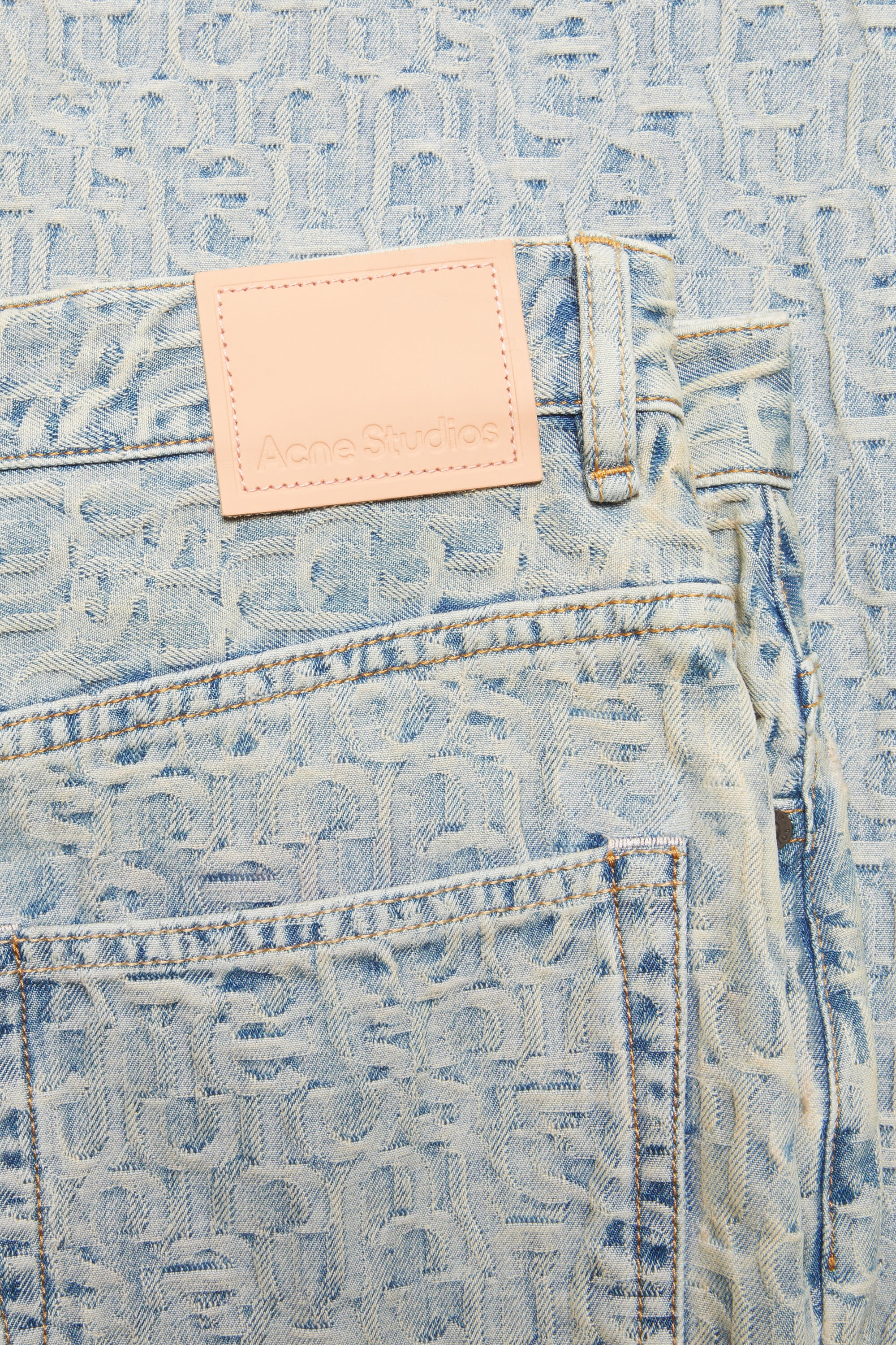 Baggy fit jeans - 1981F Monogram - Blue/beige - 7