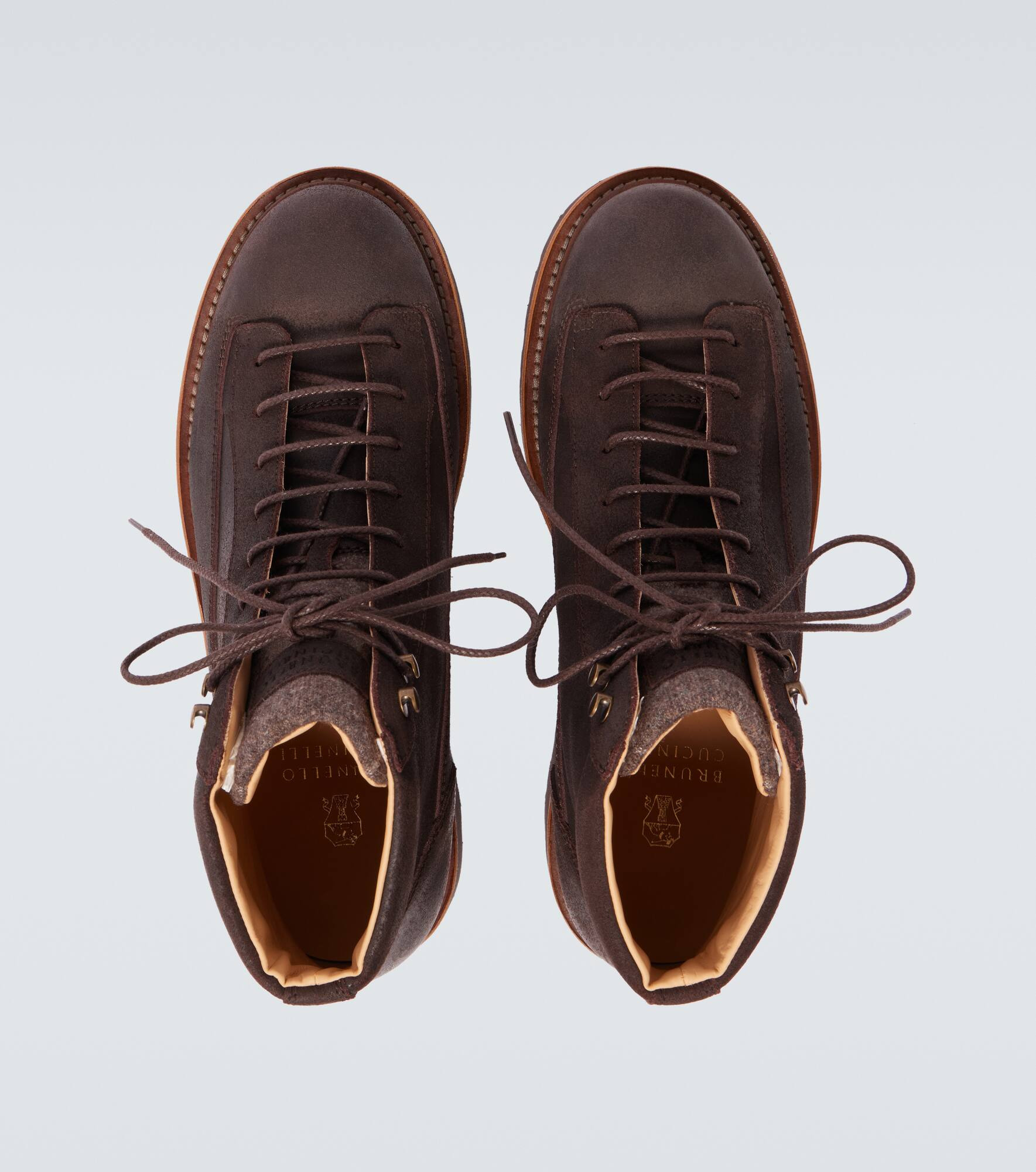 Leather lace-up boots - 4