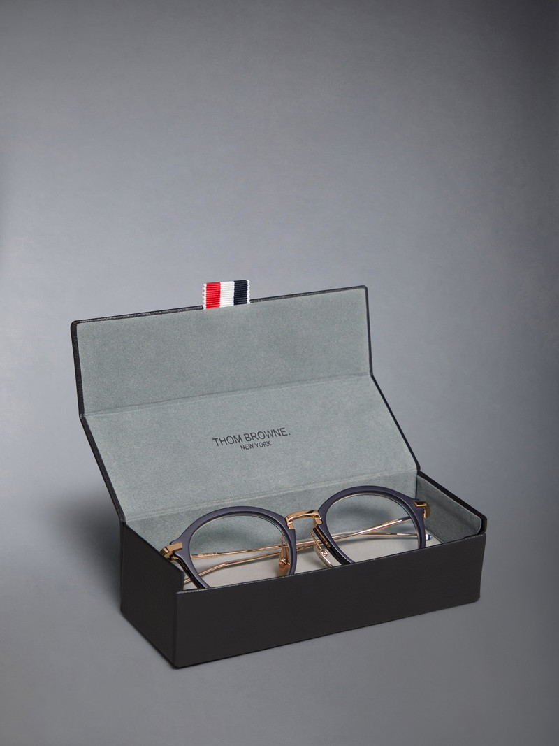 Acetate and Titanium Round Eyeglasses 8