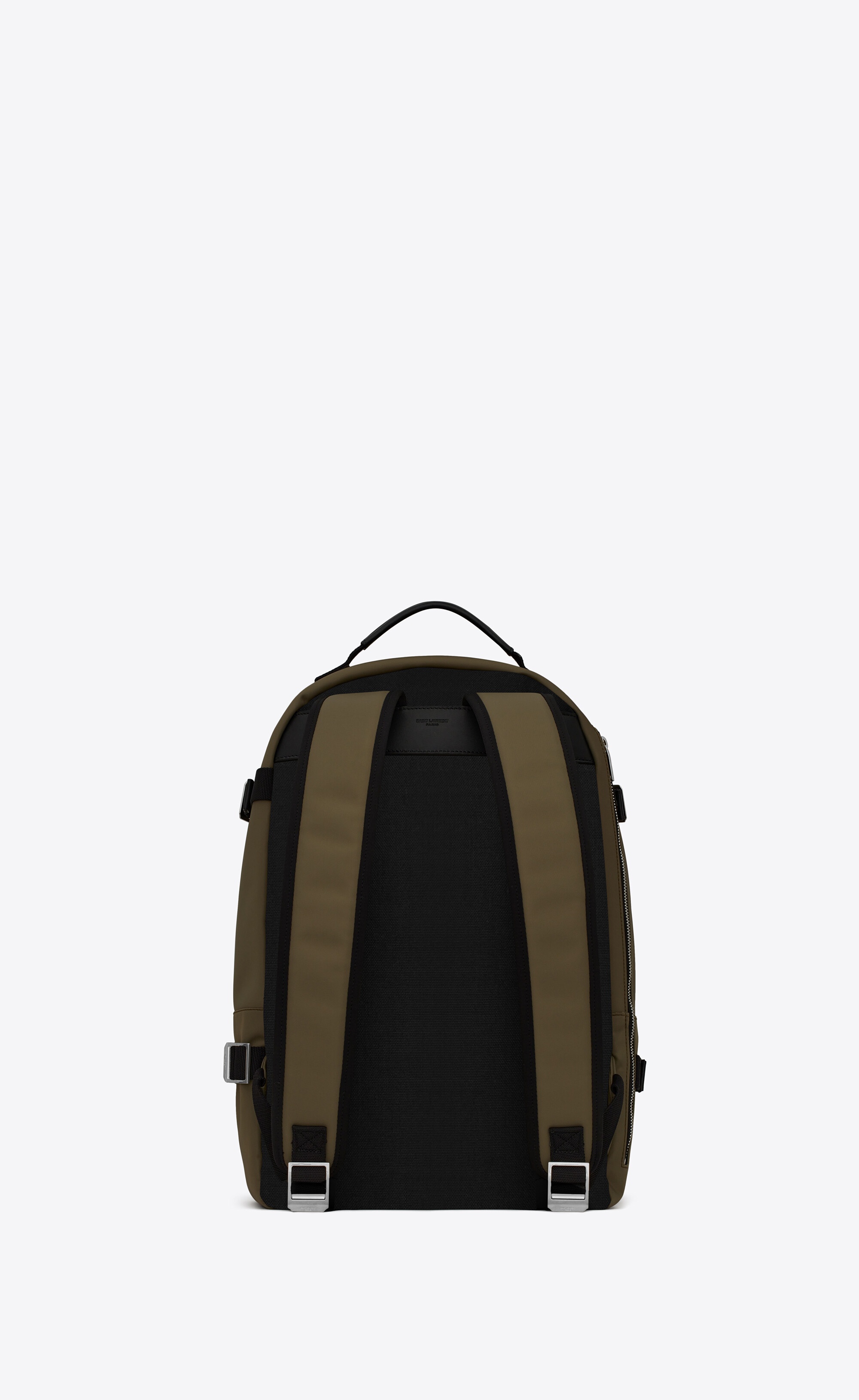 city trekking backpack in nylon and leather - 2